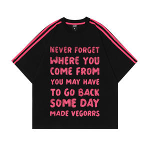 T-shirt pour homme de haute qualité 100% coton, surdimensionné, taille plus, manches courtes, slogan personnalisé imprimé, style formel, respirant, tricoté - Product Image 5