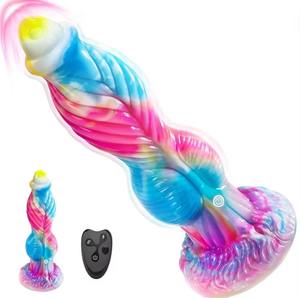 JRUI Vibrador Vibratório Eletricamente Retrátil Phoenix Líquido de Silicone Irregular para Mulheres, Plug Anal Adulto. - Product Image 3