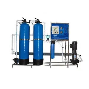 500LPH RO Système D'eau FRP Automatique Manuel SS RO Usine De Traitement D'eau Potable Machine 500LPH Adoucisseur Filtre RO système