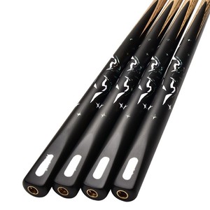 Taco de billar de madera de fresno hecho a mano, sin pintura, con incrustaciones, punta pequeña, para billar chino de 8 bolas y snooker, todo en uno, King <span class=keywords><strong>Galo</strong></span> - Product Image 4