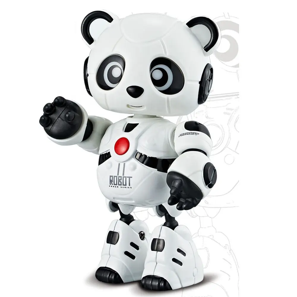 2022 Newest Die-cast Robot Toy MY66-Q1206 Intelligent Super BO Recording Panda Robot Toy With Music and Lights For Children