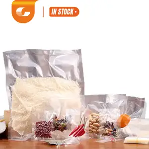 Fabriek Hete Verkoop Vochtwerende Pet Pe Opslag Doorzichtige Afdichting Plastic Verpakking Food Grade Vacuüm Sealer Zakken