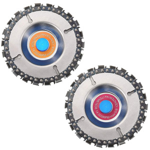 Lame de scie à chaîne segmentée 22T pour découpe du bois, pour meuleuse d'angle, usage DIY - Product Image 1