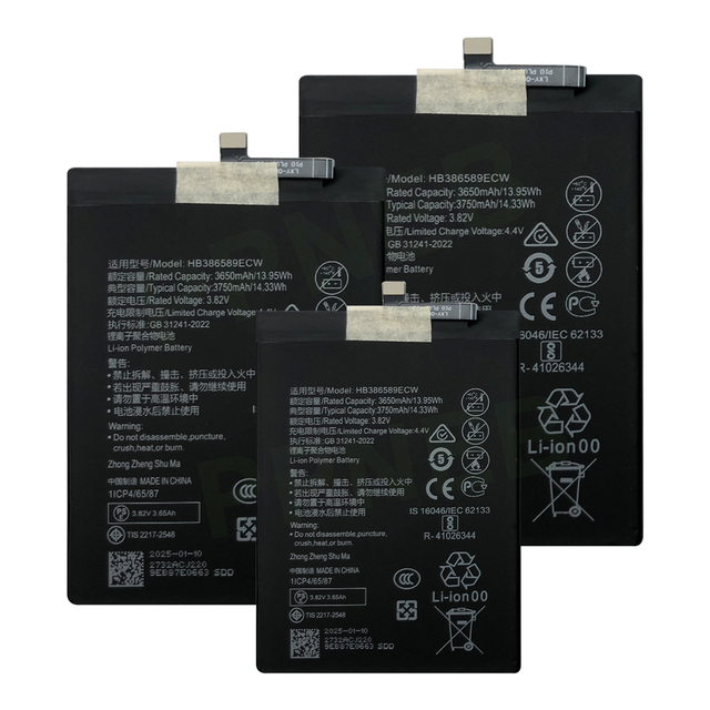 Manufacturer HB386589ECW 3650mAh High Quality Phone Battery for Huawei Mate 20 Lite Li-ion Replacement Battery for Sale PSE CE