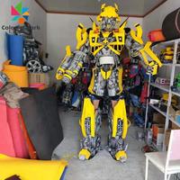 Máquina de Juego de Robots Transformers Coloridos para Parque