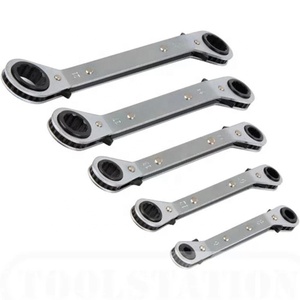5 Cái Flat Ratchet Spanner Với Hộp Đôi Cờ Lê Vòng - Product Image 4