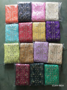 Passamaneria in pizzo ricamata a mano con strass 3D, <span class=keywords><strong>motivo</strong></span> floreale, 100% poliestere, per <span class=keywords><strong>abbigliamento</strong></span> femminile africano - Product Image 3