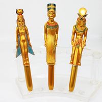 2024 Souvenir Cadeau Égypte Or Stylo Cinq Caractères Égyptiens Cadeau Stylo À Bille