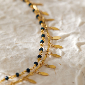 Bohemian Style 18K Gold Plated Copper Anklet Plant Shape Multi Layer Vintage <b>Beach</b> Vacation Jewelry - Product Image 3