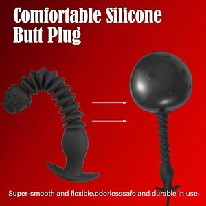 Erwachsenen G-Punkt Erweiterungsstimulator Aufblasbarer Anal-Butt-Plug Dilatator, Großer Dildo Einführungs-Sexspielzeug Männlicher Prostata-Massager - Product Image 3