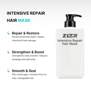 Masque capillaire réparateur intensif super lissant sans parabène, formule biologique 2-en-1 pour femmes, tous types de cheveux, marque privée - Product Image 3