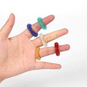 Custom <b>Fidget</b> Toy-Spring Stress - Relief Multicolored Mini Spring Finger Massage Rings, Decompression Toys - Product Image 4