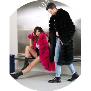 Gilet in Vera Pelliccia di Volpe USA Caldo Invernale, Cappotto Lungo in Vera Pelliccia per Uomo e Donna - Product Image 4