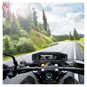 Compteur de vitesse universel pour moto, étanche, numérique, tachymètre 12000 tr/min, jauge d'huile pour moto, double compteur kilométrique, compteur de vitesse - Product Image 6