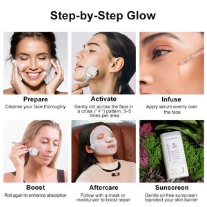 Seek Pretty New Arrival 9500 Micro-points de fusion Rôle sur les soins de la peau Anti Winkle Micro Infusion Kit Soluble Skin Roller System - Product Image 6