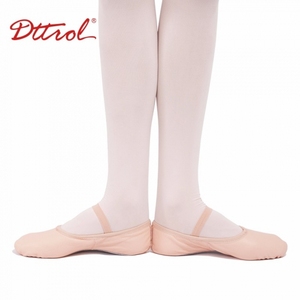 Zapatos de <span class=keywords><strong>Ballet</strong></span> de Cuero de Cerdo Genuino a <span class=keywords><strong>Precio</strong></span> de Fábrica Dttrol, Zapatos de Baile de Entrenamiento Unisex con Suela Completa - Product Image 2