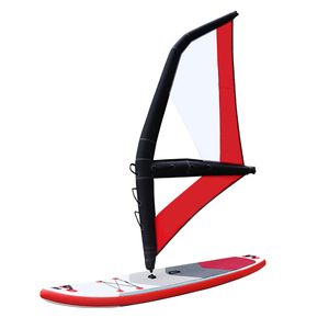 Planche de kitesurf gonflable Race Sup bleue et rouge, pompe, nylon, portable, pour l'océan, adulte, unisexe, windsurfing, directement de l'usine - Product Image 2