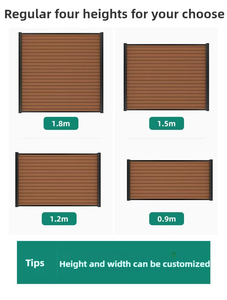Clôture modulaire au design moderne Panneaux de clôture à lattes pour intimité dans la cour horizontale Clôture de jardin pour l'extérieur - Product Image 5