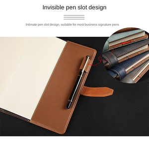 Agenda de Negocios A5 de Cuero de Alta Calidad 2026, Cuaderno con Diseño de Logotipo Personalizado, Impresión de Cuaderno con Ranura <span class=keywords><strong>Invisible</strong></span> para Bolígrafo - Product Image 5