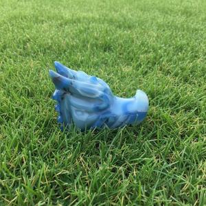 ขายส่งรูปปั้นหัวมังกรแกะสลักจากหินอาเกตสีน้ำเงิน แบรนด์ Crystalhola คุณภาพสูง ขนาด 8.5-10 ซม. ตามหลักฮวงจุ้ย ตามเทรนด์แฟชั่น - Product Image 6