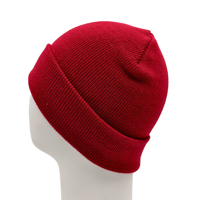 Bonnet en tricot personnalisé avec pompon, motif camouflage rouge en acrylique, ajustable, pour équipes sportives, idéal pour l'hiver et les activités de plein air, avec broderie du logo de l'équipe