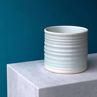 2022 nouveau design style simple vase décor fleur pour la décoration de la maison teinture réactive effet glaçage