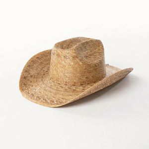 Hot Selling Arrival Men's Women's Outdoor <b>Sunscreen</b> Straw Hat Fashionable Hand-Woven Palm Leaf Large Brimmed Cowboy Hat - Product Image 6