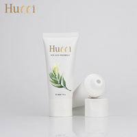 Tube souple personnalisé D40 60ml-100ml blanc écologique en PCR pour emballage de lotion pour les mains et nettoyant visage avec bouchon à clapet