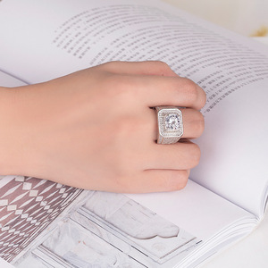 Nouvelle Arrivée 2026 – Bague de Mariage de Luxe en Cuivre et Zircon, Grande Taille, pour Homme – Bague de Mariage en Cuivre et Zircon pour Couple – Cadeaux Bijoux pour Homme - Product Image 2