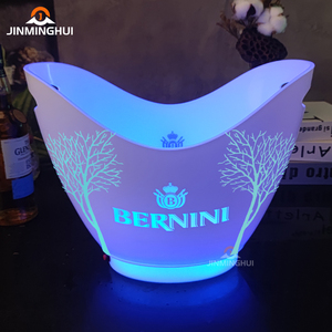 Không có moq nóng bán hộp đêm thanh acrylic nhựa Sâm banh mát có thể sạc lại với điều khiển từ xa dẫn Xô đá cho bữa tiệc - Product Image 3