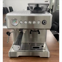Mesin Espresso Profesional 15 Bar Semi-Otomatis dengan Penggiling Biji Kopi