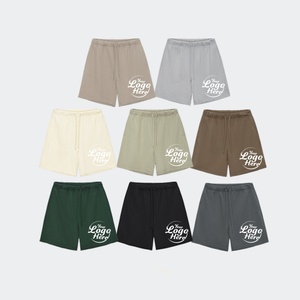 Shorts Classiques pour Hommes en Coton Lourd 100% Coton 380GSM, Tons Terre Minimalistes, Shorts de Haute Qualité pour Hommes - Product Image 3