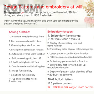 Household Sewing Machine Multi-function Sewing Embroidery Mechanical Small <b>Computer</b> Embroidery Machine 7" LCD <b>Touch</b> <b>Screen</b> - Product Image 6