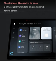 MAX8 Panel Táctil Inteligente Android de 8 Pulgadas con Diseño Deslizante, Wi-Fi/Zigbee, Tuya, Control por Voz Alexa, Mesh, Control Remoto IR, Gateway, App, TFT para el Hogar