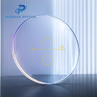 Lentilles de lunettes progressives multifocales Pioneer Optical 1.56 HMC UV420 Corridor 70/12+2 en résine anti-lumière bleue