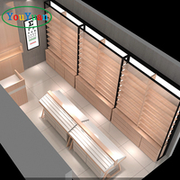 Présentoir de lunettes en bois, vitrine de vitrine de centre commercial, kiosque de lunettes de soleil, magasin d'ordinateur, vitrine de décoration