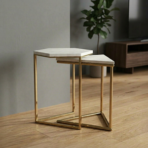 Modern Metal Coffee <b>Table</b> with Tempered <b>Glass</b> Top Minimalist Design Living Room Furniture - Product Image 1