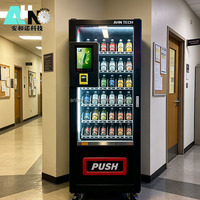 Máquina Expendedora Automática de Bebidas y Snacks, Precio de Fábrica, Dispensador de Bebidas y Snacks para Tiendas de Conveniencia, Dispensador de Cerveza con Función de Enfriamiento