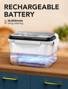 Boîte Repas <span class=keywords><strong>Chauffante</strong></span> Portable sans Fil à Chauffage Automatique Développée sur Mesure pour Adultes, Alimentée par Batterie, Sac Isotherme - Product Image 6