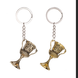 Porte-clés Horcruxes Vintage pour Homme en Alliage de Zinc, Accessoire Pendentif <span class=keywords><strong>Coupe</strong></span> du Saint Graal, Inspiré des Films Européens et Américains, Léger, Vente en Gros - Product Image 4