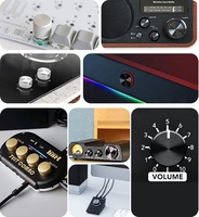 Tombol Kontrol Volume Elektrik USB Putar 6mm Kustom Pabrik, Dibuat dengan Mesin CNC dari Aluminium, Rotasi 360 Derajat, Tahan Lama, Bersertifikasi ISO9100
