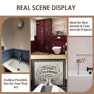 Mosaïque en céramique de bonne qualité, carreaux décoratifs modernes pour murs intérieurs, mosaïque en céramique pour salon, chambre à coucher, <span class=keywords><strong>fond</strong></span> décoratif - Product Image 4
