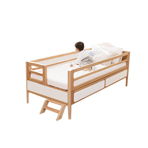 Culla per Neonati in Legno Massello Stile Britannico, Altezza Regolabile, Letto Multifunzionale Componibile per Piccoli Appartamenti, Economico - Product Image 5