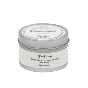 Vela Aromática de Larga Duración para Interiores, 100% Cera de Soja Natural, Aroma Yuhuan, en Lata Cilíndrica Decorativa - Product Image 5