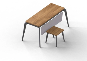 New Arrival Executive Office Desk Set Melamine Particle Board Metal Leg <b>Workstation</b> With Side Table For Office Use - Product Image 5