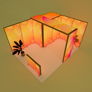 Bền 10x10 <span class=keywords><strong>10x20</strong></span> quảng cáo thiết bị seg lightbox LED lightbox Booth đứng cho triển lãm - Product Image 5