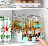 Plateau de rangement rotatif le plus vendu – Support pratique pour réfrigérateur, comptoir de cuisine, épices, boissons, sauces – Organisation quotidienne