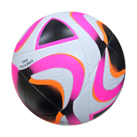 Nouveau modèle de ballon de football taille 5 pour match professionnel, ballon de football en cuir PU avec logo personnalisé