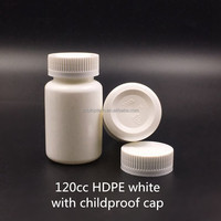 Bouteilles de capsules de médicaments noires en gros, 120cc 150cc, emballage en plastique médical rond PET vert/ambre avec couvercles en aluminium