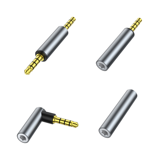 DAJIANG Manufacturer 24K Gold-Plated Headphone Extender 3.5mm TRRS Male to Female Audio Jack Adapter for Phone